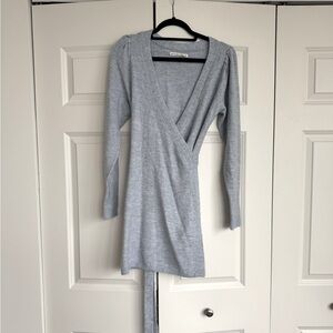 Abercrombie % Fitch wrap sweater dress; size S